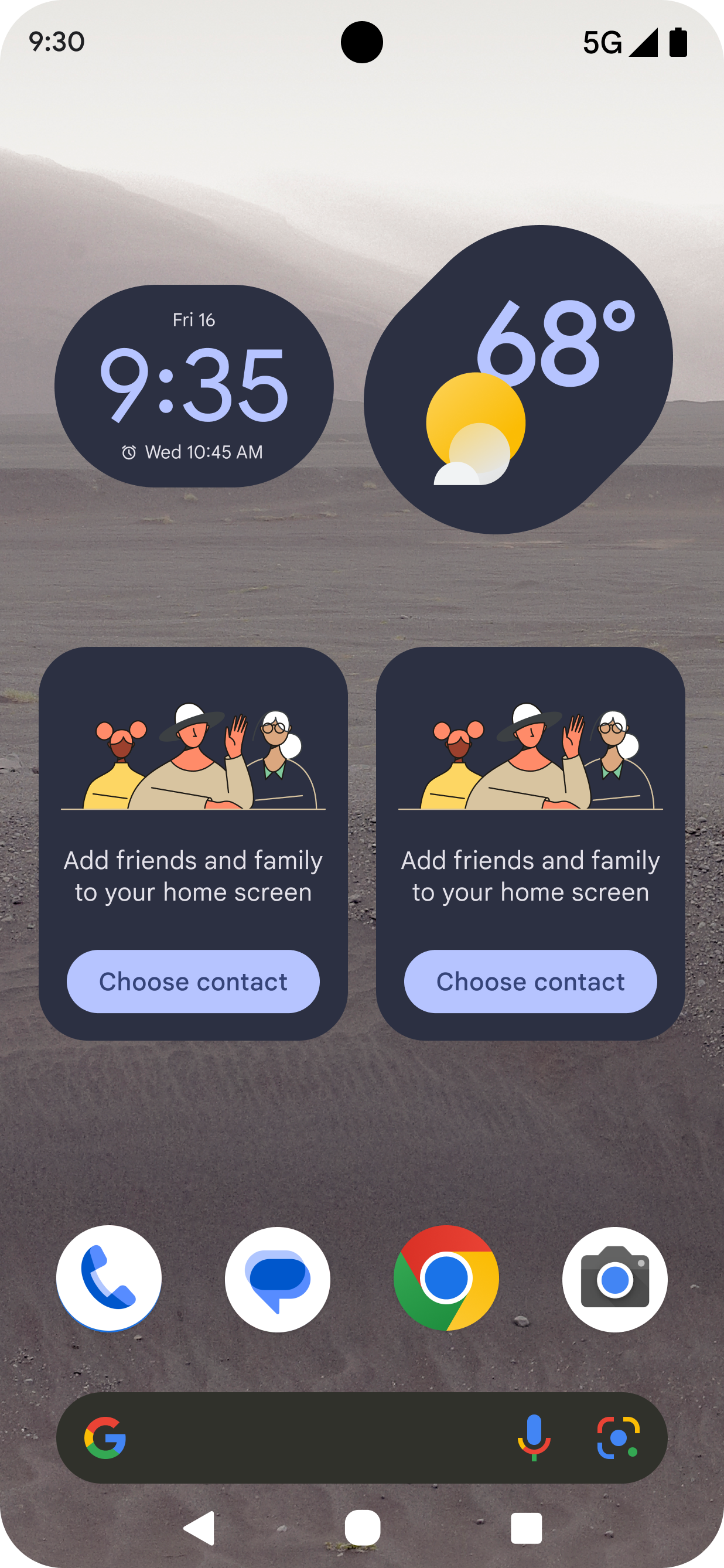 Simple View final home screen